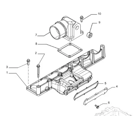 4895424 - коллектор впускной